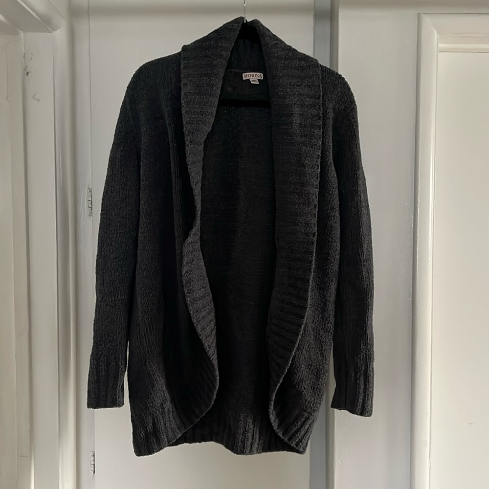 Fuzzy grey sweater